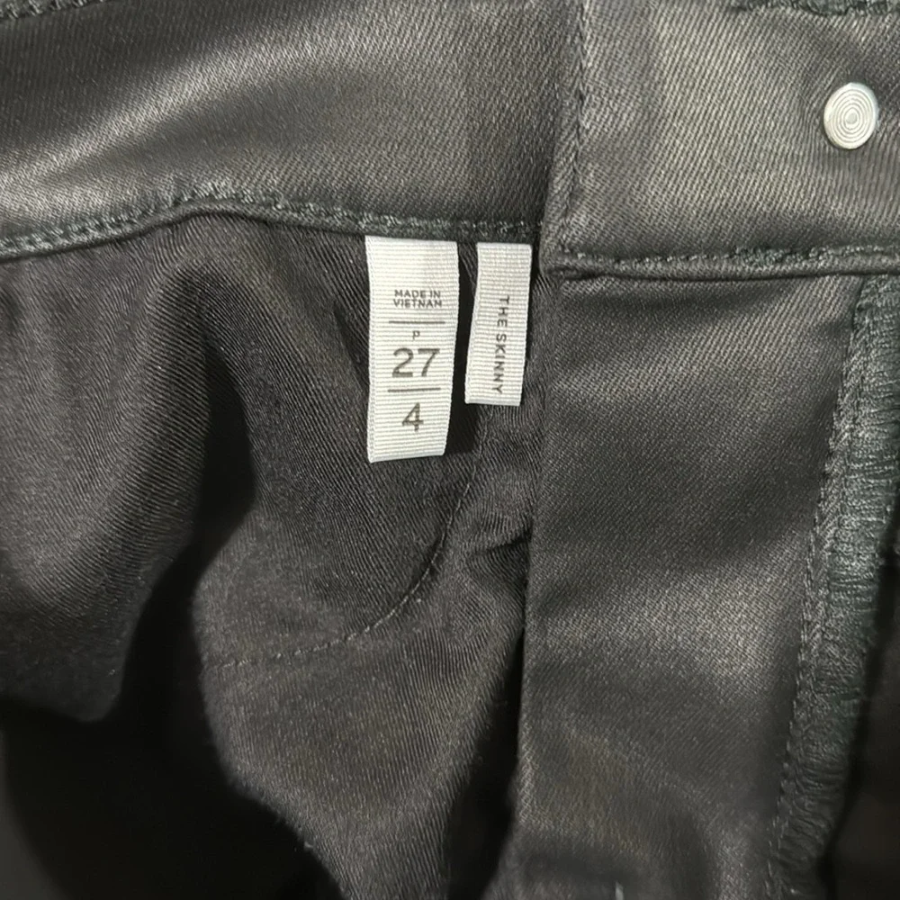 Loft Coated High Rise Skinny Jeans in Black - Worn Once! Like Brand New! - Picture 6 of 6